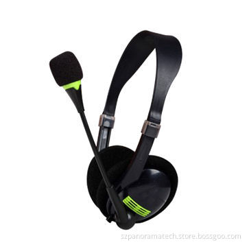 Wired Headset with Good Speaker, 2 Meter Cable, 3.5mm Connector and Mic, Good for Chatting